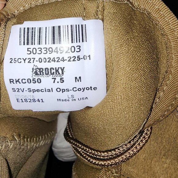 Rocky S2V Tactical Military Boot Style #RKC050 - NWOT - Picture 8 of 15